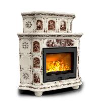 КимрПечь Прованс угловой двухъярусный Звери (топка: Ладья-600)