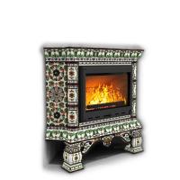 КимрПечь Изразцовая печь Кострома угловой Ноябрь (топка: Ладья-700)