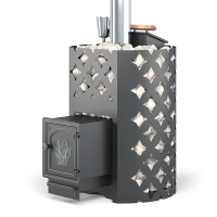 Печь для бани ЭТНА 18 (ДТ-4) сетка ЛЮКС Закрытая каменка