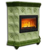 КимрПечь Истра угловой Олива (комплектация: Ладья-600)