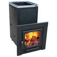 Печь для бани Варвара Мини с контуром стекло