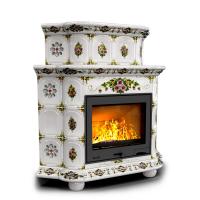 КимрПечь Прованс угловой двухъярусный Лето (топка: Ладья-600)