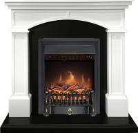 Комплект Портал Royal Flame Langford STD белый/черный + Очаг Royal Flame Fobos FX M Black