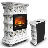 КимрПечь Истра пристенный Птицы (комплектация: Ладья-700)