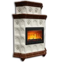 КимрПечь Истра угловой двухъярусный Шоколад (комплектация: Облицовка для топок Ладья-700, Erik-700)