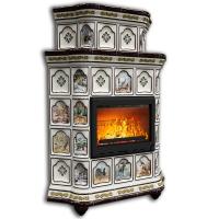 КимрПечь Истра угловой двухъярусный Звери (комплектация: Астов-МЛ700)