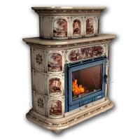 Камин КимрПечь Прованс пристенный двухъярусный Звери