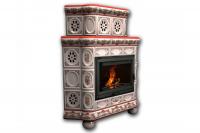 Камин КимрПечь Медальон угловой двухярусный Рябина