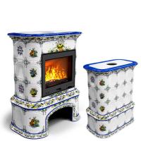 КимрПечь Прованс с дровником центральный Луг (топка: Ладья-600)