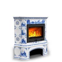 КимрПечь Прованс с дровником угловой Голландия (топка: Ладья-700)