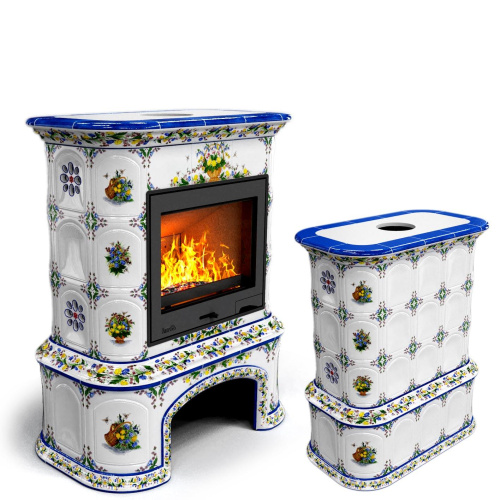 КимрПечь Прованс с дровником центральный Луг (топка: Ладья-600)