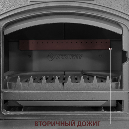 Печь-камин Везувий KZ-14S "Антрацит" (конфорки)