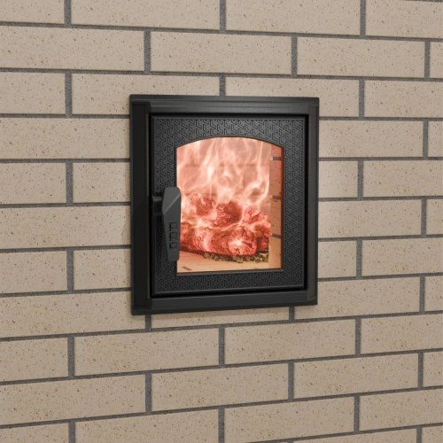 Дверца печная со стеклом «Арктика» ПроМеталл