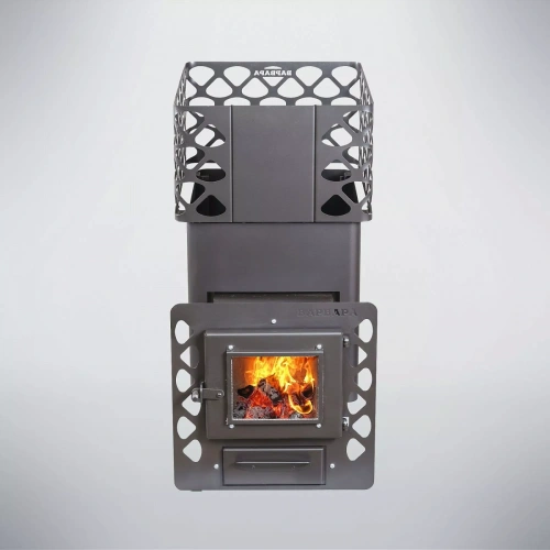 Печь для бани Варвара Теремок Удлиненная топка