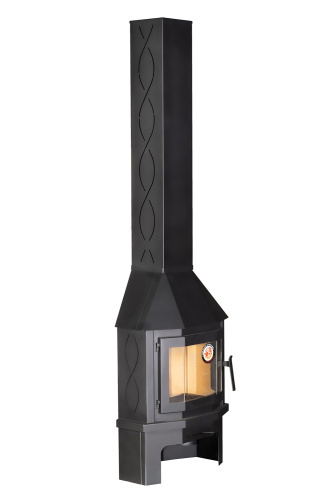 Камин Экокамин Мюнхен пристенно-угловой Компакт черный PKN174К