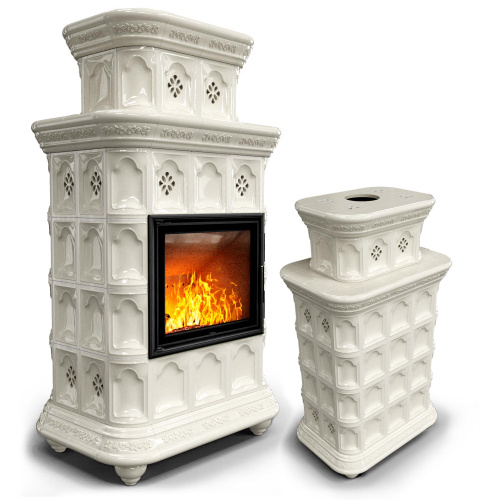 КимрПечь Керамическая печь Истра центральный двухъярусный Ваниль (комплектация: Астов-МЛ700)