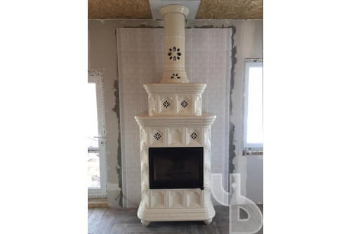 Камин КимрПечь Истра пристенный двухъярусный Голландия