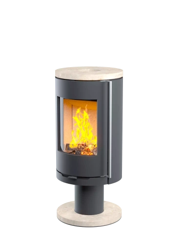 Печь-камин АСТОВ ASTOV R1.0 N (круглая задняя стенка)