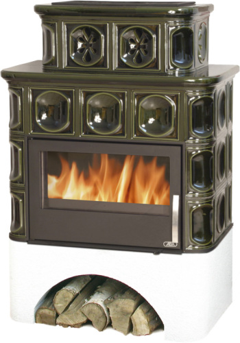 Печь-камин ABX Karelie P OX белый цоколь