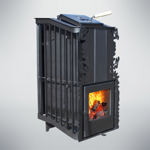 Печь для бани Варвара Терма Каменка мини укороченная глухая дверка