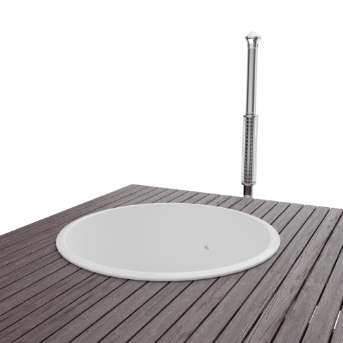 Купель БОНДАРСПА (BONDARSPA) встраиваемая в террасу. Полное погружение.