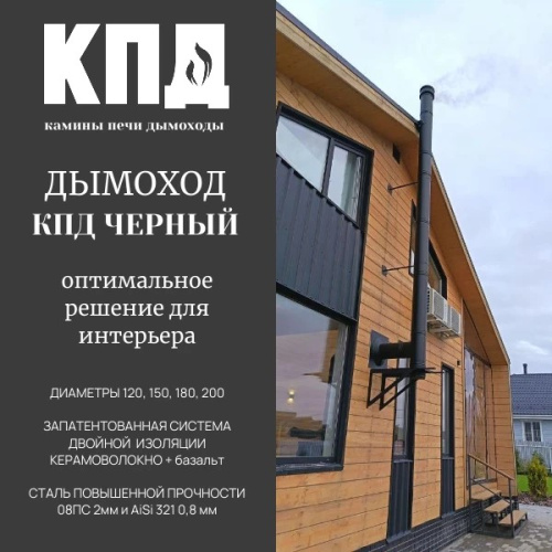 КПД ЧЕРНЫЙ Заглушка тройника ф150х230