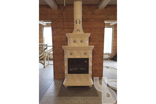 Камин КимрПечь Истра пристенный двухъярусный Голландия