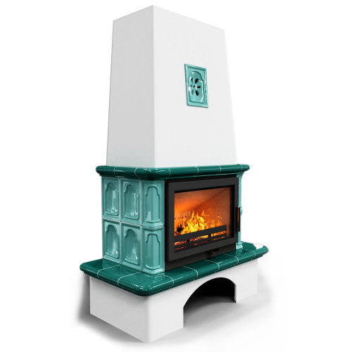 КимрПечь Изразцовый камин Гефест Волна (топка: Ладья-700)
