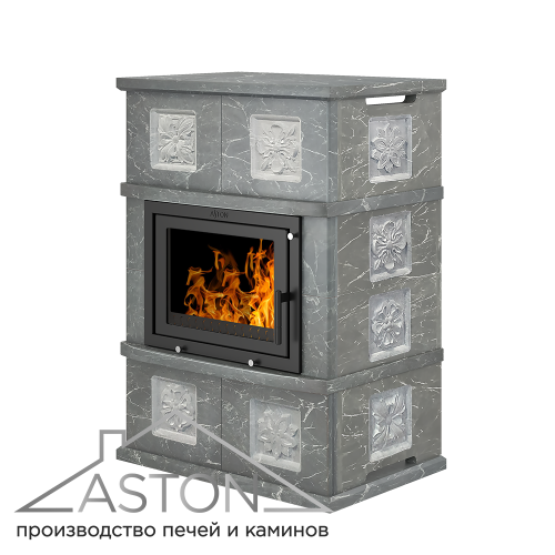 Камин АСТОН (ASTON)  600 «ПИЛЛАУ» Н-1176 Талькохлорит