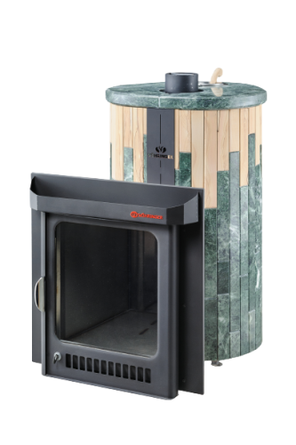 Печь для бани Ферингер Ламель Макси Змеевик+Окаменевшее дерево до 38 м3 (серия ПФ)