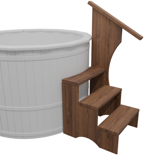 Усиленная лестница с поручнем БОНДАРСПА (BONDARSPA) для купели