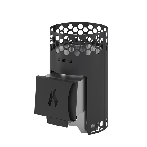 Печь для бани Везувий "Чёрная Пчёлка" Нержавеющая сталь (Inox)