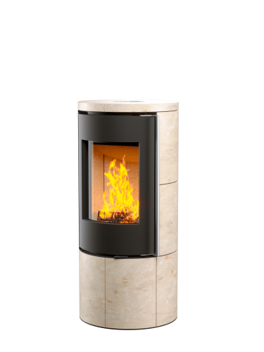 Печь-камин АСТОВ ASTOV R1.0 К MAX Крема беж.