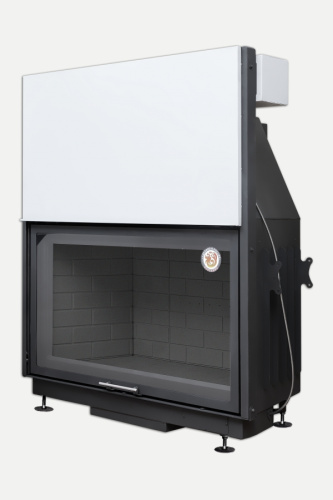 Топка Экокамин Вега 1200 РB принтинг черный шамот подовое горение