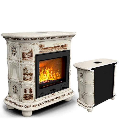 КимрПечь Прованс пристенный Деревня (топка: Ладья-600) (топка: Ладья-600)