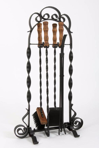 Набор каминный "Тюльпан " (деревянные ручки)