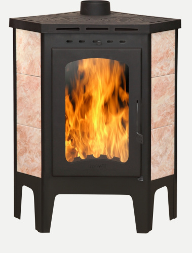 Печь-камин Бавария угловая с плитой РК 123