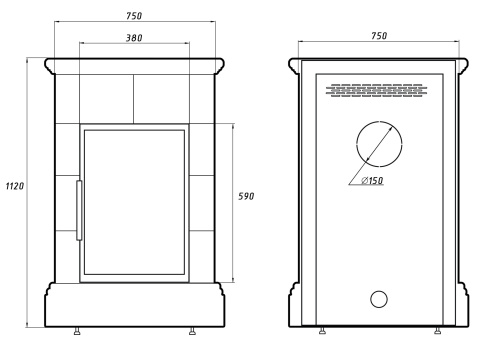 Печь-камин EYSEN Tahoe(керамика)